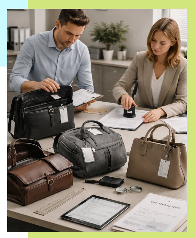 Сертификация сумок в Топках от 7600 руб. | Алешин-Тпк