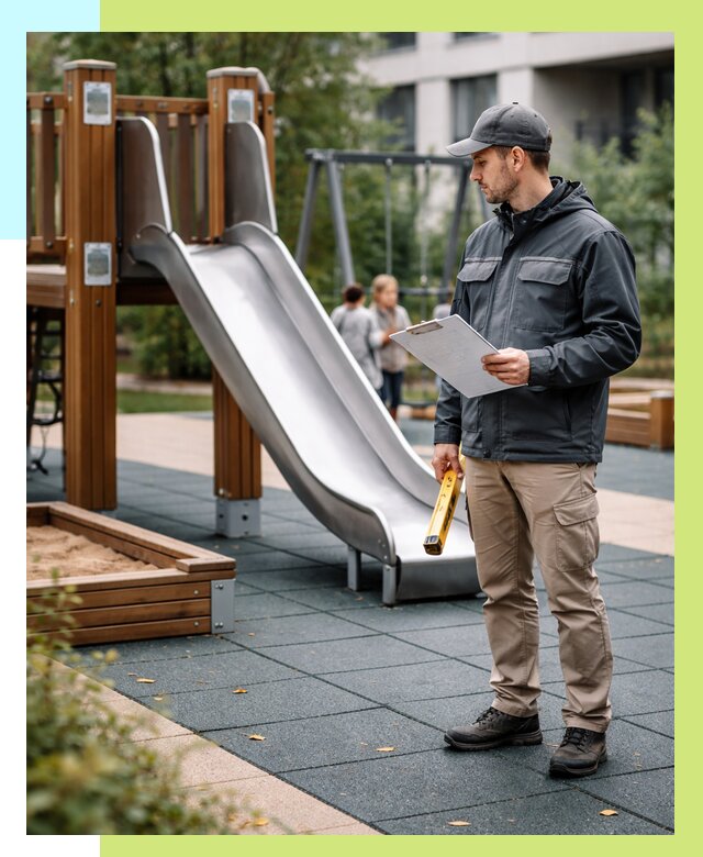 Сертификация детских площадок в Топках от 25333 р. | Алешин-Тпк