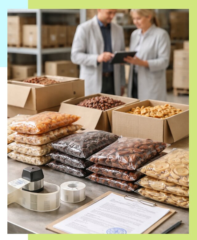 Сертификация сухофруктов в Топках от 12160 р. | Алешин-Тпк под ключ