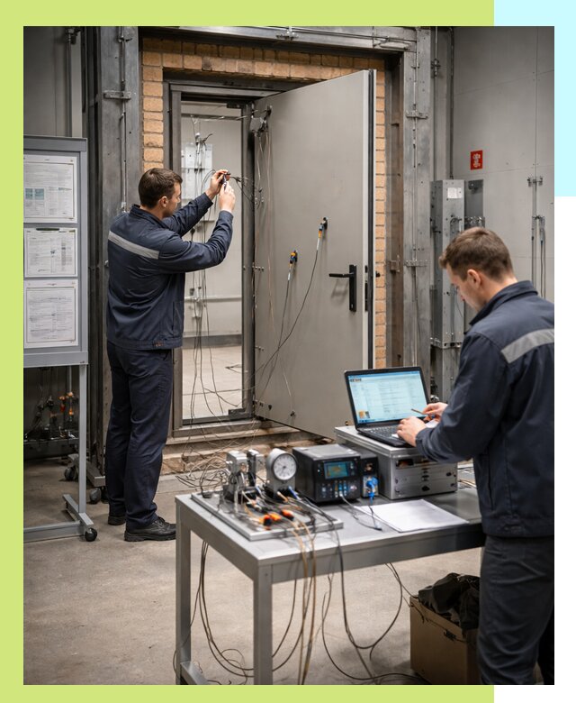 Сертификация противопожарных дверей в Топках по ГОСТ и ТР