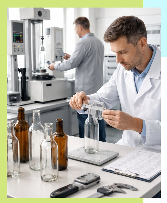 Сертификация стеклянных бутылок и сопутствующей упаковки в Топках