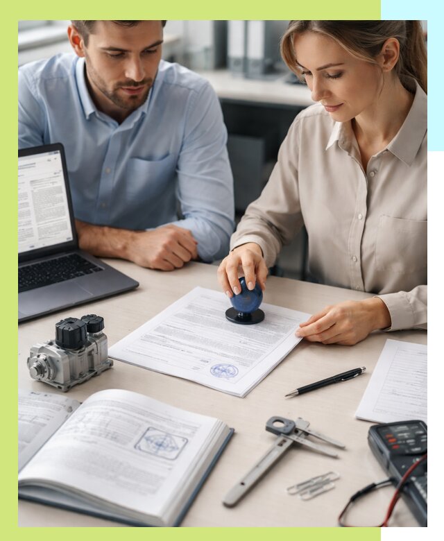 Выдача паспорта изделия и техническая экспертиза продукции в Топках