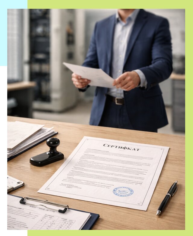 Сертификат на оборудование в Топках от 15200 р. | Алешин-Тпк