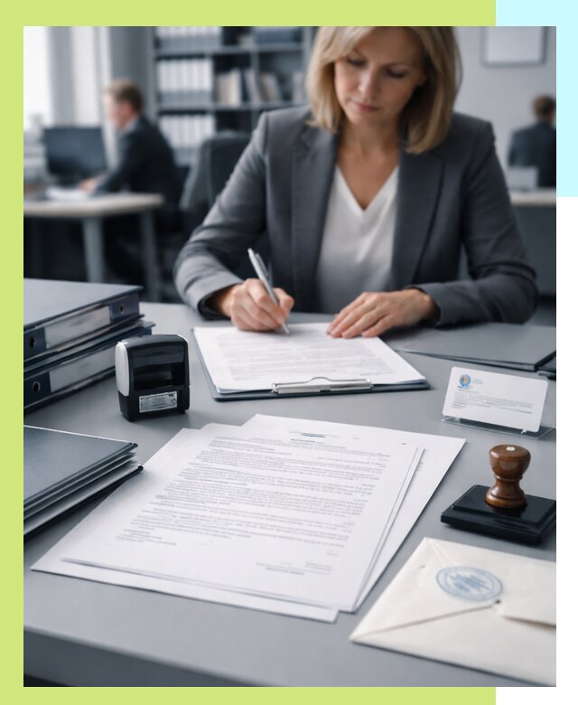 Оформление отказного письма для продукции и оборудования в Топках