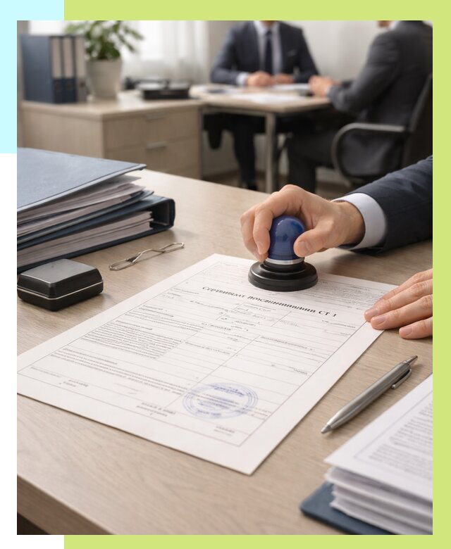 Сертификат происхождения СТ 1 в Топках от 4560 р. | Алешин-Тпк