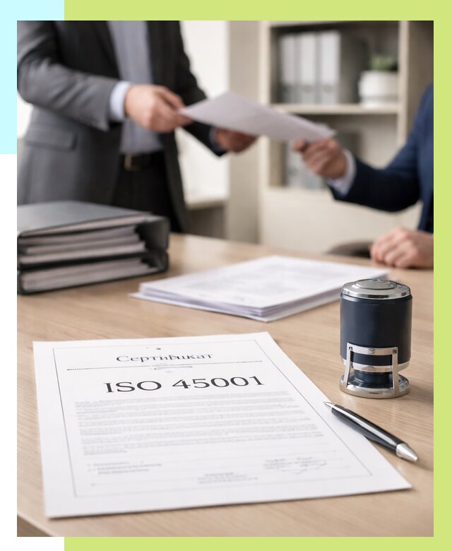 Сертификат ISO 45001 в Топках под ключ от 45599 р. | Алешин-Тпк