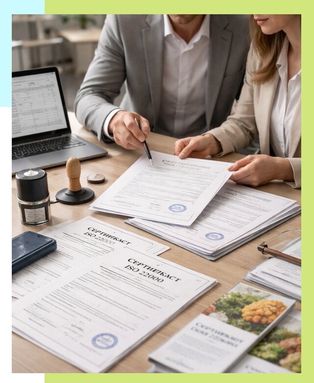 Сертификат ISO 22000 в Топках от 40532 р. под ключ | Алешин-Тпк