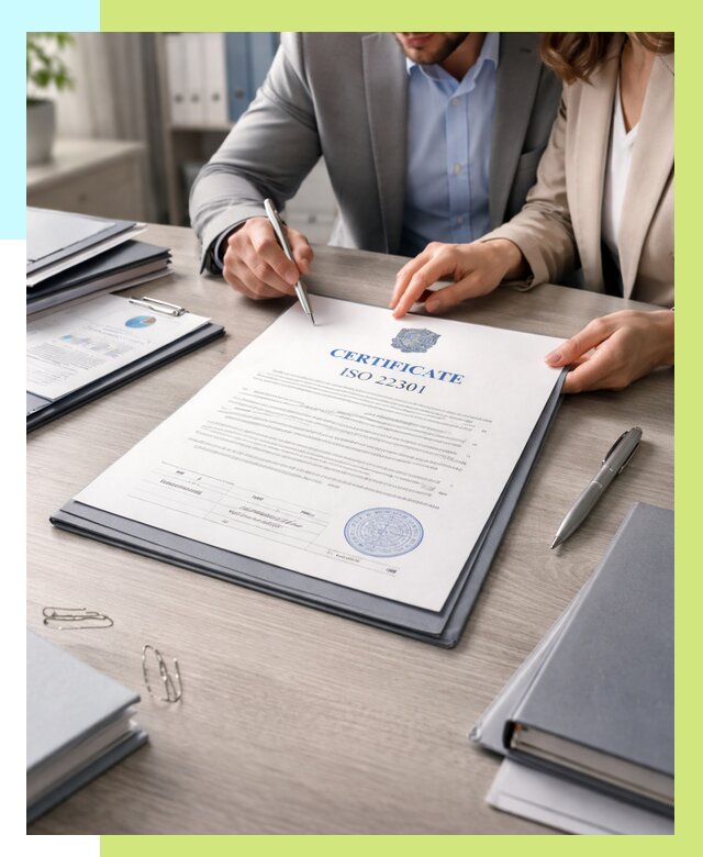 Сертификат ISO 22301 в Топках от 45599 р. | Алешин-Тпк срочно